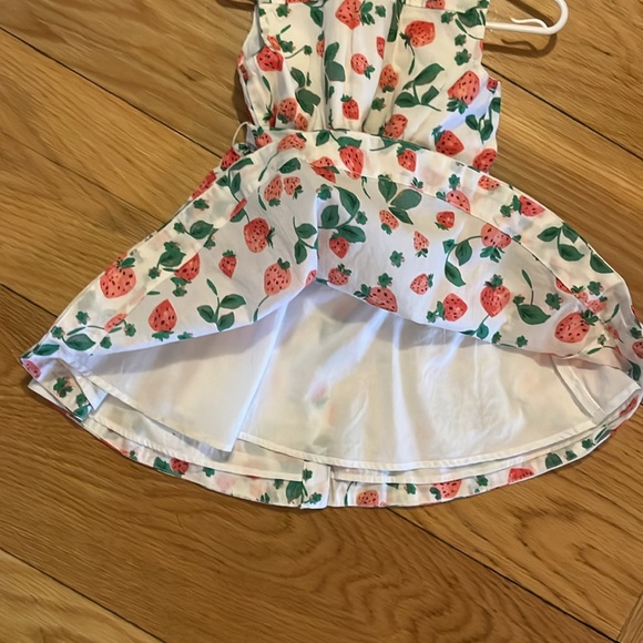 Crewcuts girls sleeveless strawberry dress AND headband - Picture 4 of 6